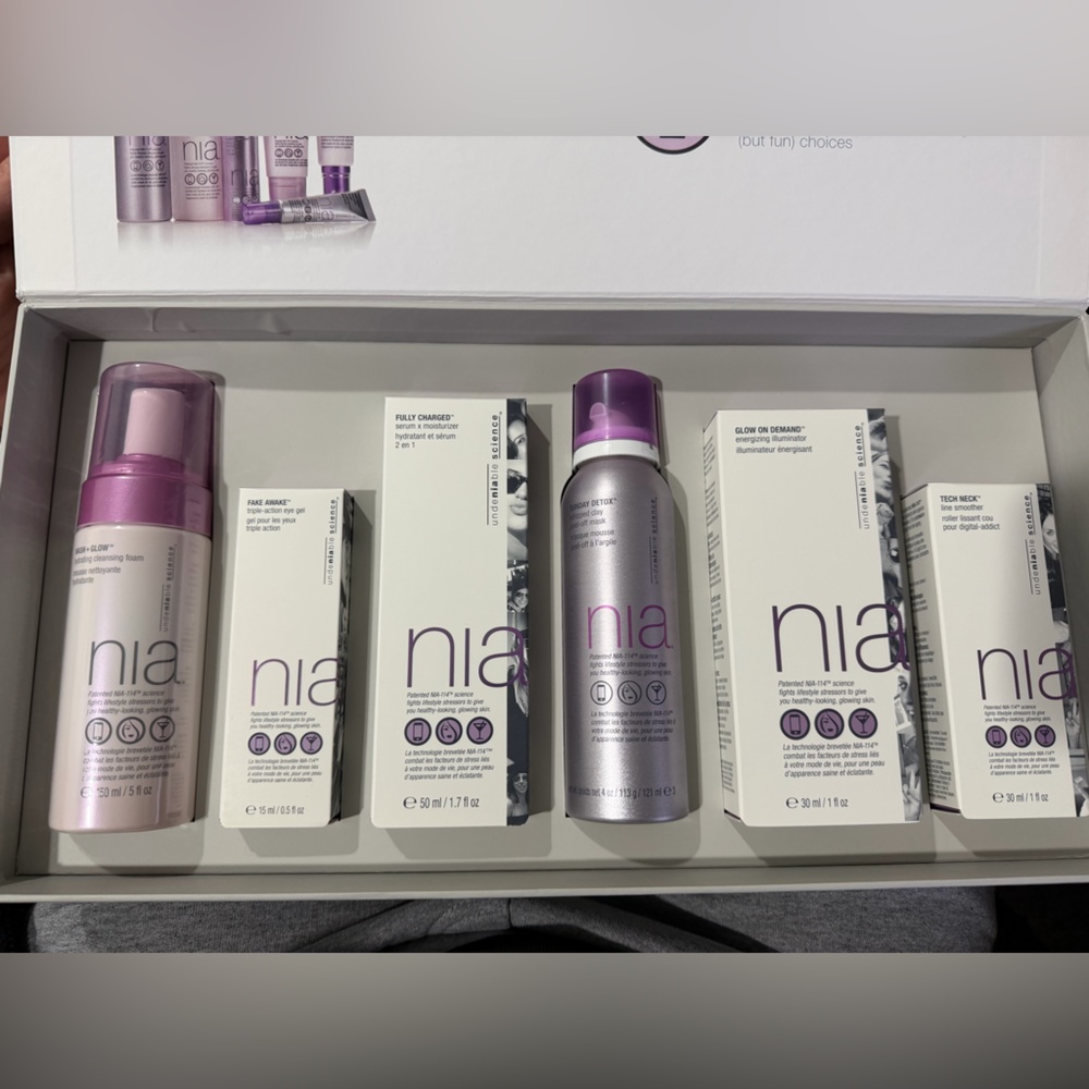 NIA - Not into aging facial care products.